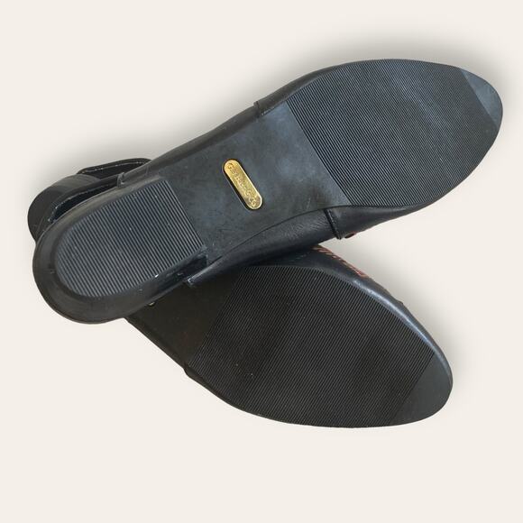 Turquoise and black Huaraches inspired sling back slides kitten heels, size 8.5. - Picture 4 of 7